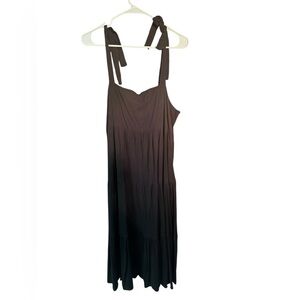 Madewell Black Maxi Dress with Tie Straps